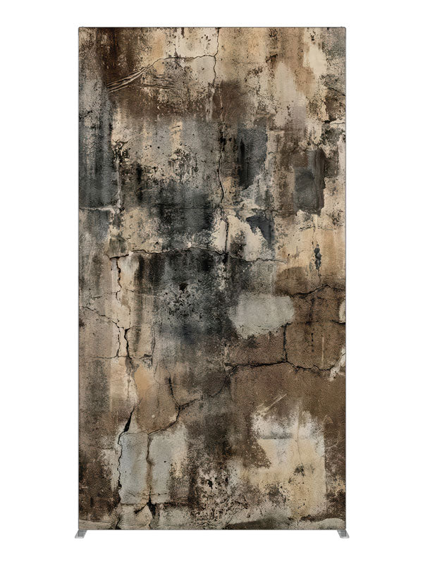 Textured Brown Ivory Black Plaster Wall, photography backdrop panel for Denny StudioEdge silicone edge frame, 4 ft