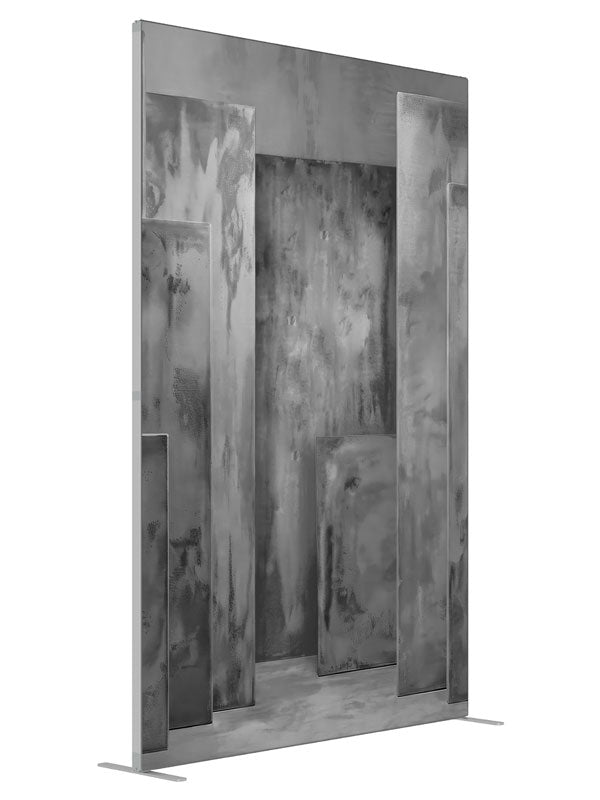 Textured Gray Multi Panel shown at an angled view, photography backdrop panel for Denny StudioEdge silicone edge frame, 5 ft