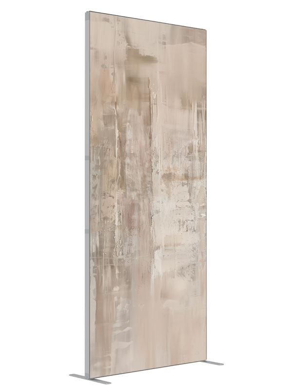 Textured Ivory Elegance shown at an angled view, photography backdrop panel for Denny StudioEdge silicone edge frame, 3 ft