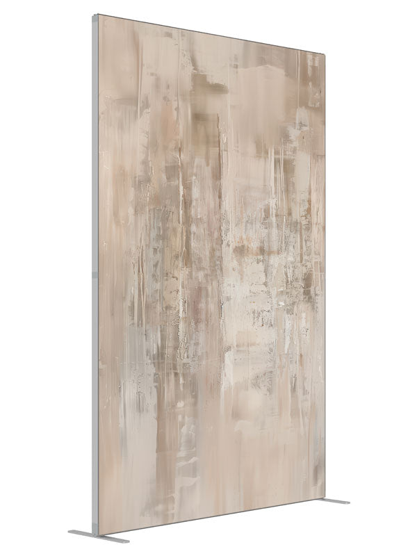 Textured Ivory Elegance shown at an angled view, photography backdrop panel for Denny StudioEdge silicone edge frame, 5 ft