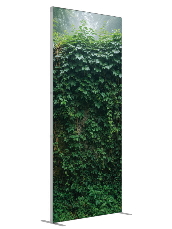 Thick ivy wall overlapping leaves printed backdrop angled view 3ft - Denny StudioEdge SECP-8848