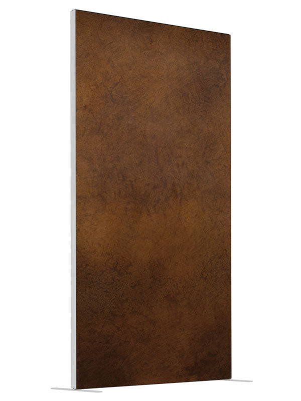 Toasted Chestnut shown at an angled view, photography backdrop panel for Denny StudioEdge silicone edge frame, 4 ft