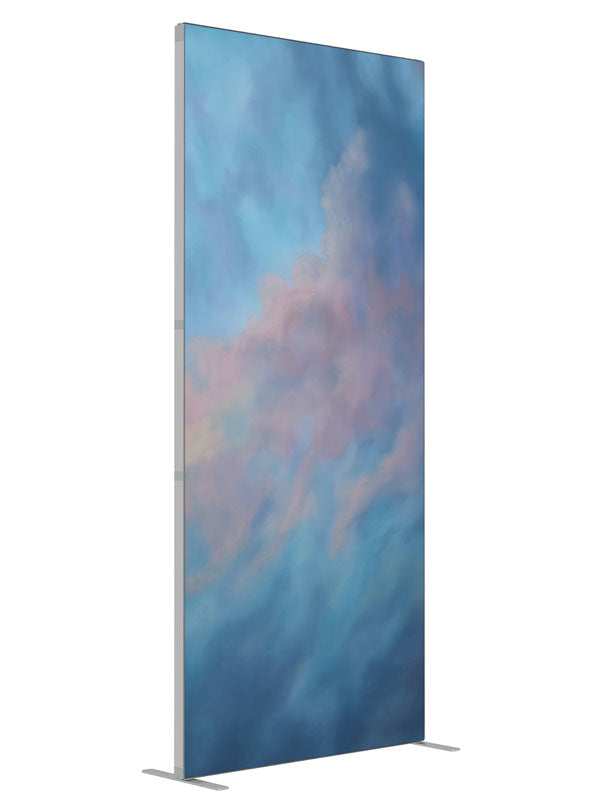 Twilight Breeze shown at an angled view, photography backdrop panel for Denny StudioEdge silicone edge frame, 3 ft