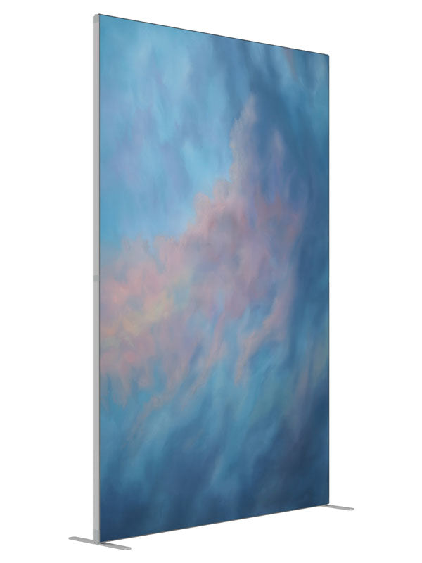 Twilight Breeze shown at an angled view, photography backdrop panel for Denny StudioEdge silicone edge frame, 5 ft