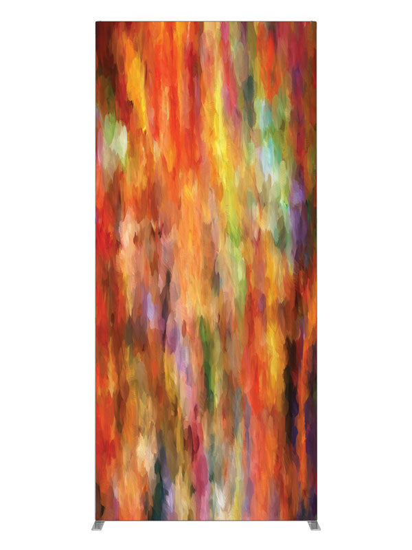 Unhinged Warm Streak Abstract, photography backdrop panel for Denny StudioEdge silicone edge frame, 3 ft