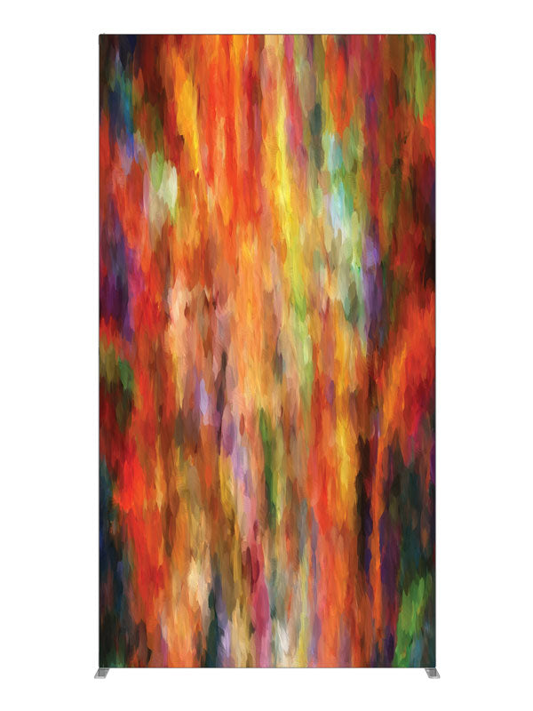 Unhinged Warm Streak Abstract, photography backdrop panel for Denny StudioEdge silicone edge frame, 4 ft