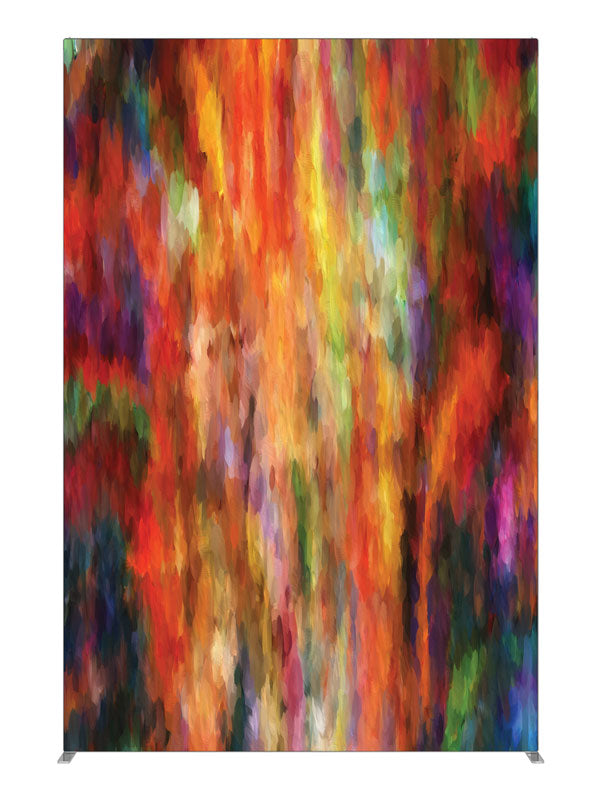Unhinged Warm Streak Abstract, photography backdrop panel for Denny StudioEdge silicone edge frame, 5 ft