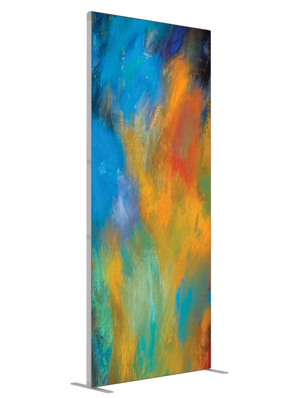Up In Smoke Soft Abstract shown at an angled view, photography backdrop panel for Denny StudioEdge silicone edge frame, 3 ft