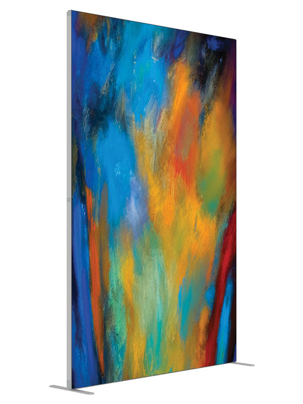 Up In Smoke Soft Abstract shown at an angled view, photography backdrop panel for Denny StudioEdge silicone edge frame, 5 ft