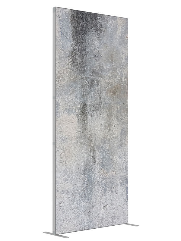 Urban Grey Texture shown at an angled view, photography backdrop panel for Denny StudioEdge silicone edge frame, 3 ft