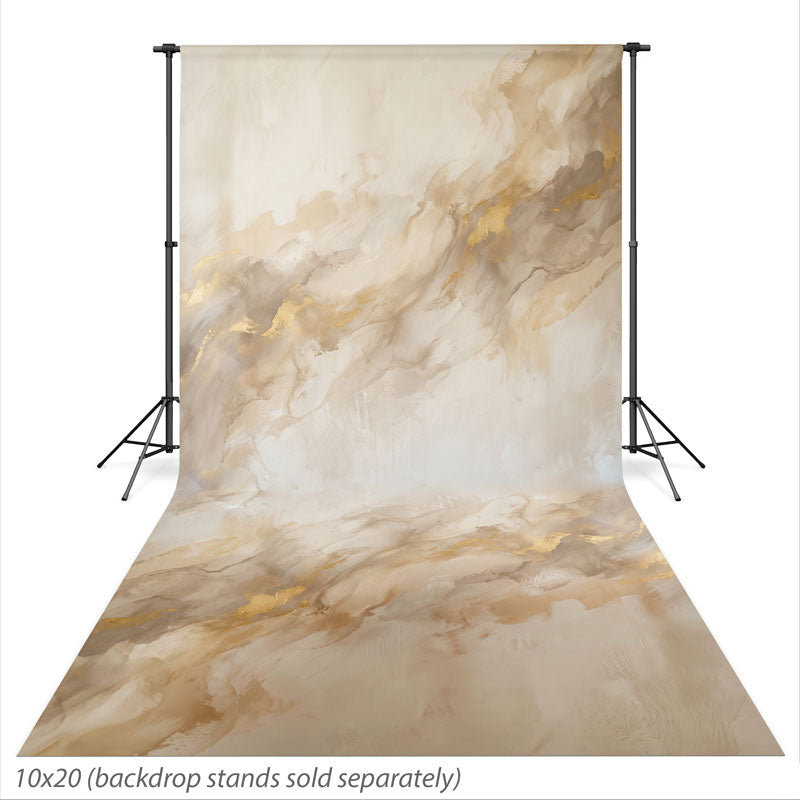 Vanilla Mist Vanilla Cream mottled texture photography backdrop shown at the full 10x20 size CP-8997