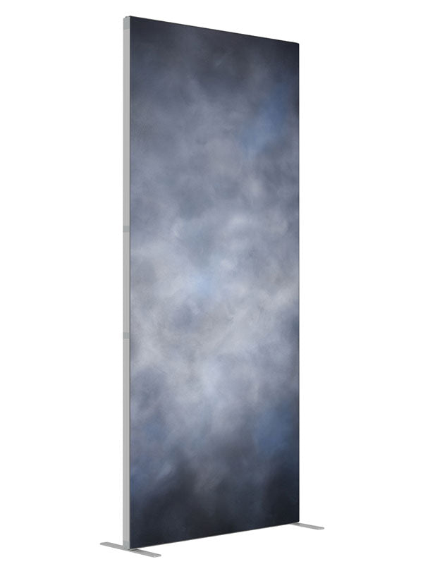 Varney shown at an angled view, photography backdrop panel for Denny StudioEdge silicone edge frame, 3 ft