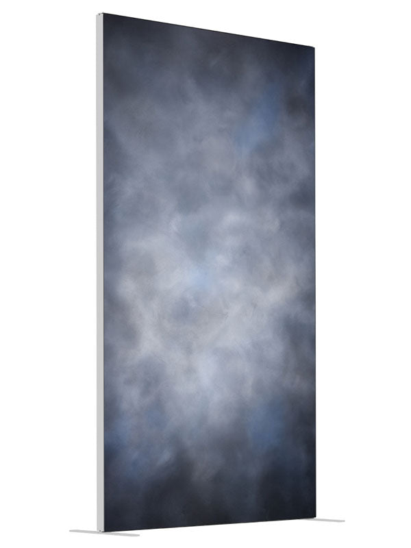 Varney shown at an angled view, photography backdrop panel for Denny StudioEdge silicone edge frame, 4 ft