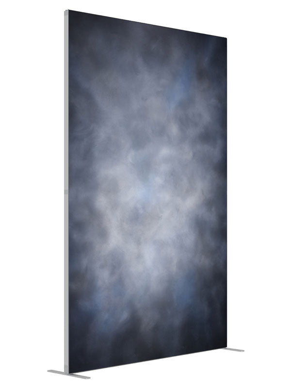 Varney shown at an angled view, photography backdrop panel for Denny StudioEdge silicone edge frame, 5 ft