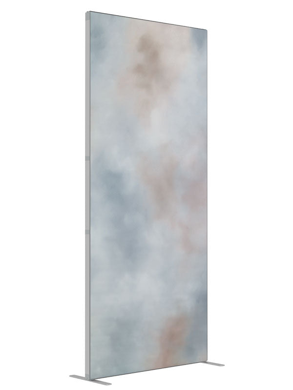 Venetian Marble shown at an angled view, photography backdrop panel for Denny StudioEdge silicone edge frame, 3 ft
