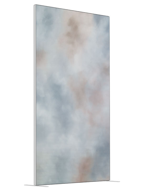 Venetian Marble shown at an angled view, photography backdrop panel for Denny StudioEdge silicone edge frame, 4 ft