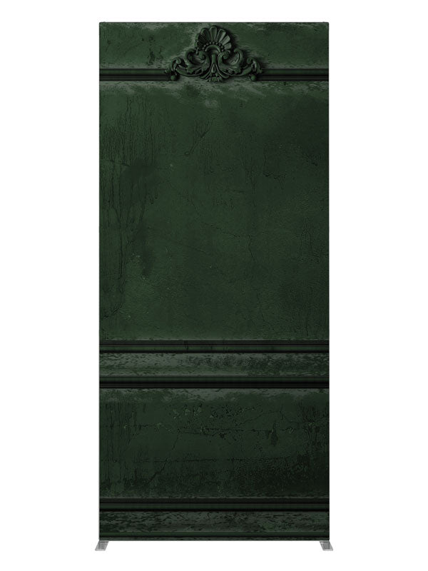 Victorian Paneled Wall Green, photography backdrop panel for Denny StudioEdge silicone edge frame, 3 ft
