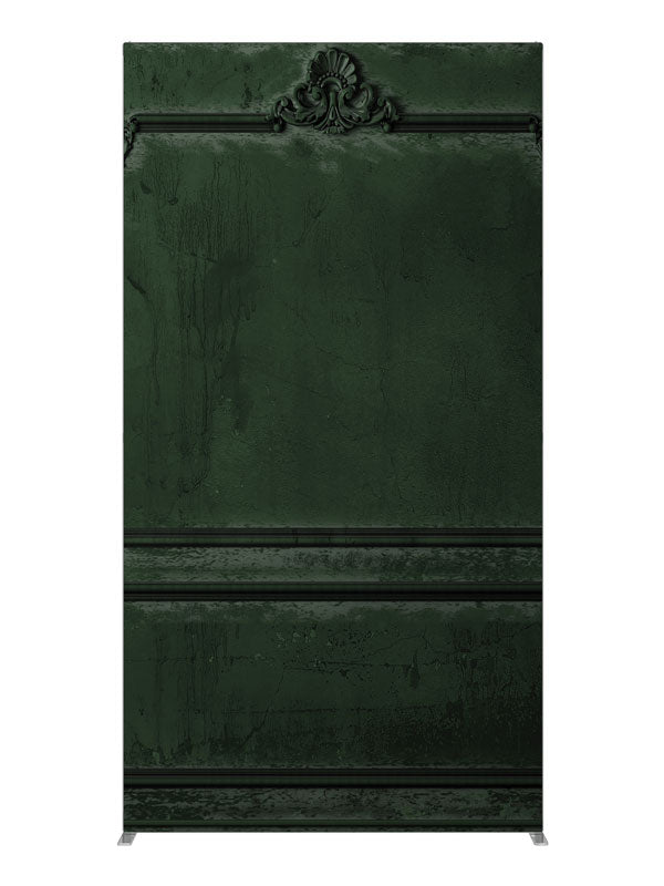 Victorian Paneled Wall Green, photography backdrop panel for Denny StudioEdge silicone edge frame, 4 ft