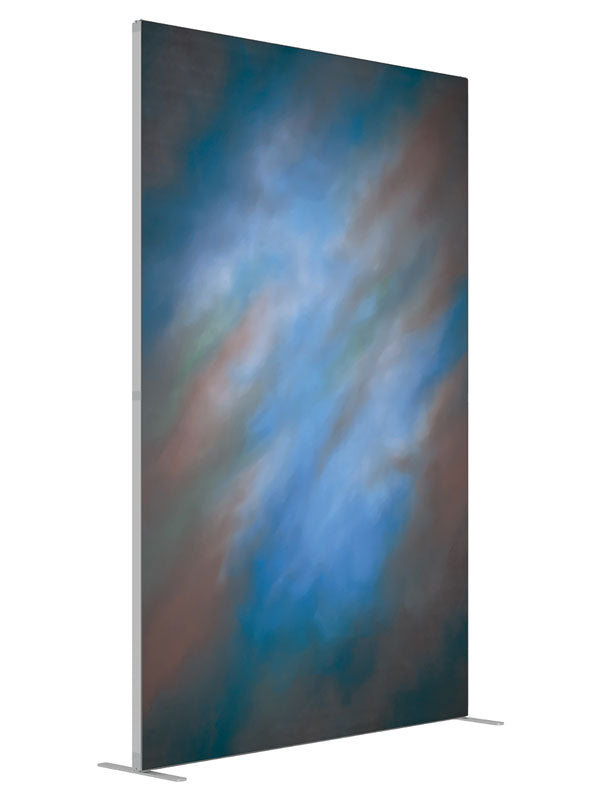 Vignette Haze shown at an angled view, photography backdrop panel for Denny StudioEdge silicone edge frame, 5 ft