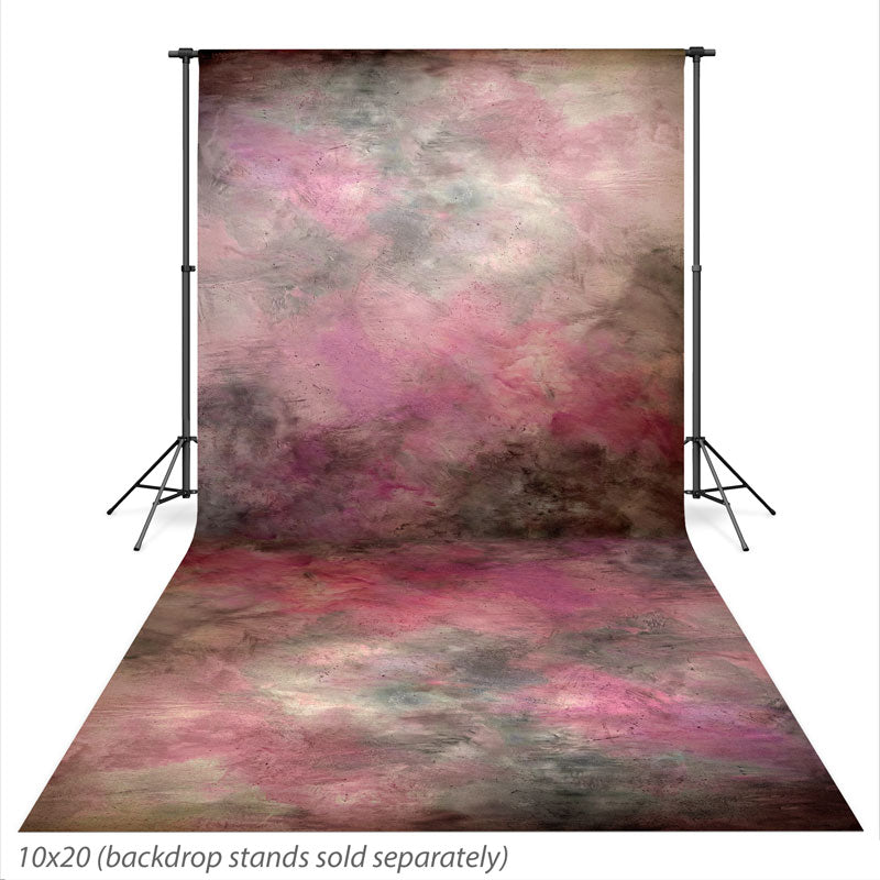Vintage Rosehip Vintage Rose and Sage mottled texture photography backdrop shown at the full 10x20 size CP-9013