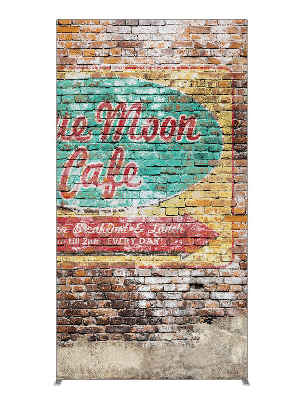 Vintage Sign Brick, photography backdrop panel for Denny StudioEdge silicone edge frame, 4 ft