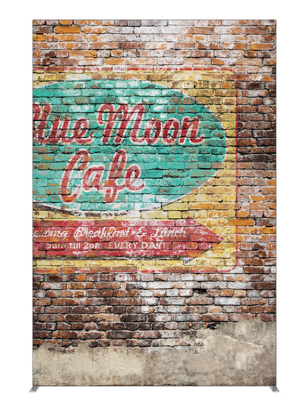Vintage Sign Brick, photography backdrop panel for Denny StudioEdge silicone edge frame, 5 ft