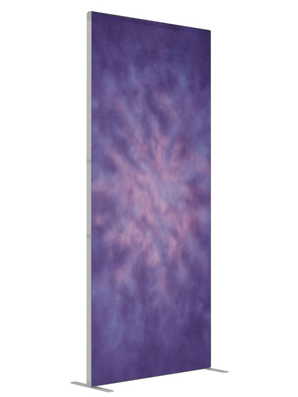 Violet Haze shown at an angled view, photography backdrop panel for Denny StudioEdge silicone edge frame, 3 ft