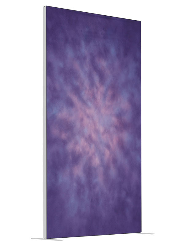 Violet Haze shown at an angled view, photography backdrop panel for Denny StudioEdge silicone edge frame, 4 ft