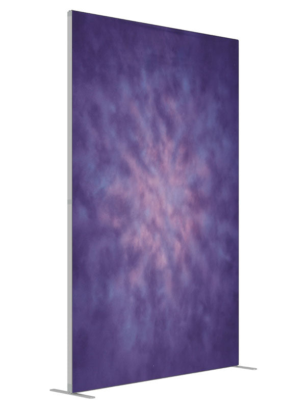 Violet Haze shown at an angled view, photography backdrop panel for Denny StudioEdge silicone edge frame, 5 ft