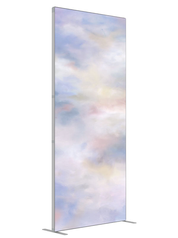 Violet Space shown at an angled view, photography backdrop panel for Denny StudioEdge silicone edge frame, 3 ft