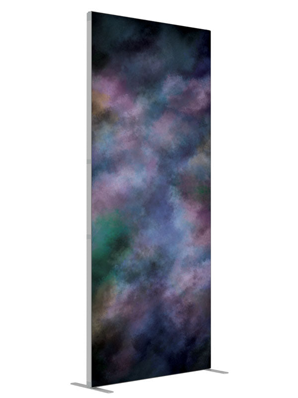 Violet Vision shown at an angled view, photography backdrop panel for Denny StudioEdge silicone edge frame, 3 ft