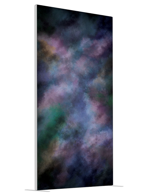 Violet Vision shown at an angled view, photography backdrop panel for Denny StudioEdge silicone edge frame, 4 ft
