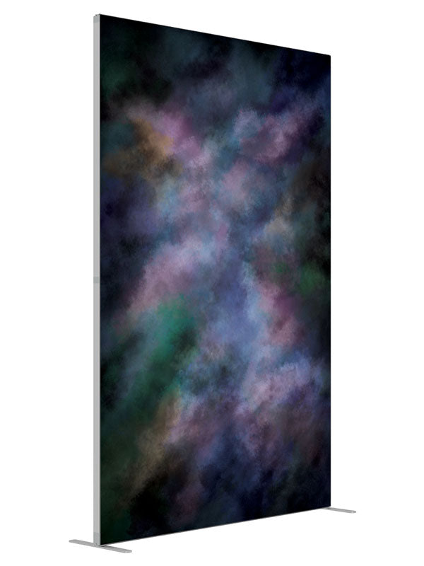 Violet Vision shown at an angled view, photography backdrop panel for Denny StudioEdge silicone edge frame, 5 ft