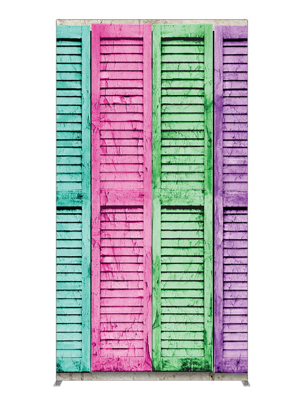 Vogue Shutters, photography backdrop panel for Denny StudioEdge silicone edge frame, 4 ft