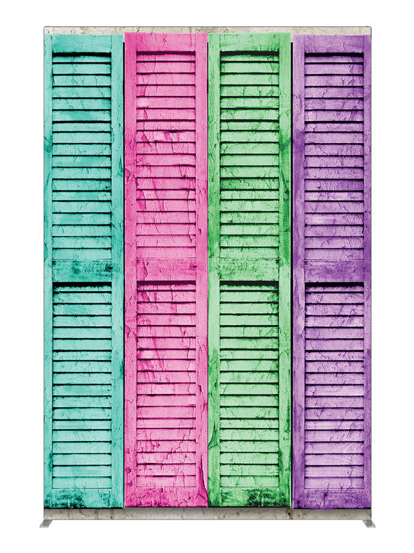 Vogue Shutters, photography backdrop panel for Denny StudioEdge silicone edge frame, 5 ft
