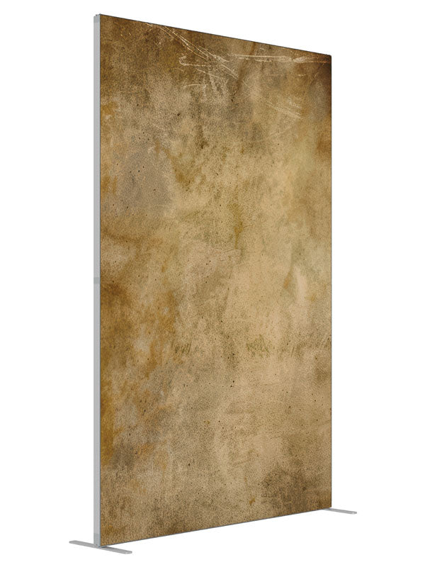 Warm golden texture radiance printed backdrop angled view 5ft - Denny StudioEdge SEOM-2606
