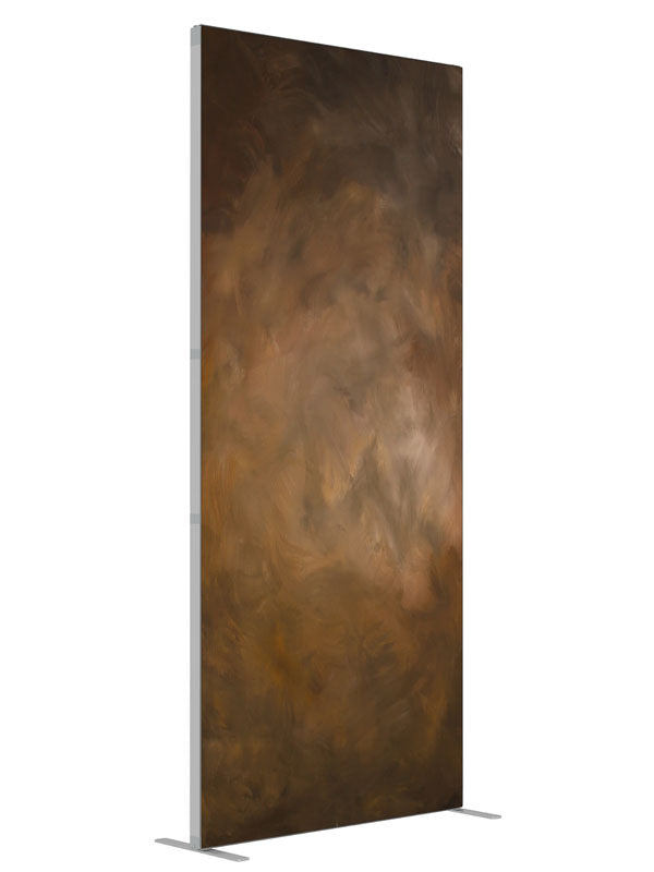 Warm neutral hand painted backdrop rich tones angled view 3ft - Denny StudioEdge SEOM-2459