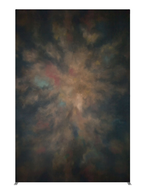 Warm Outburst, photography backdrop panel for Denny StudioEdge silicone edge frame, 5 ft