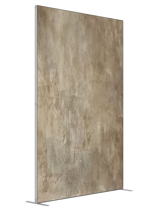 Warm tan aged plaster texture printed backdrop angled view 5ft - Denny StudioEdge SEOM-2608