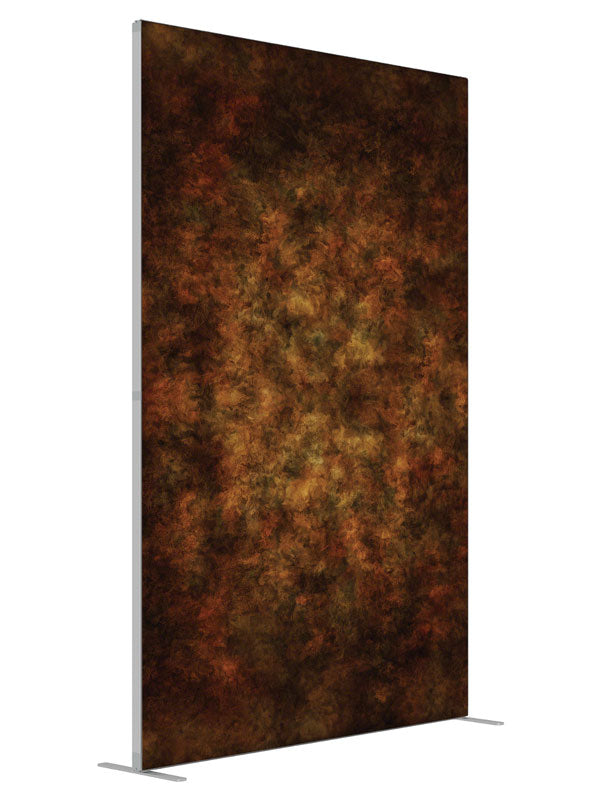 Warmed Over shown at an angled view, photography backdrop panel for Denny StudioEdge silicone edge frame, 5 ft