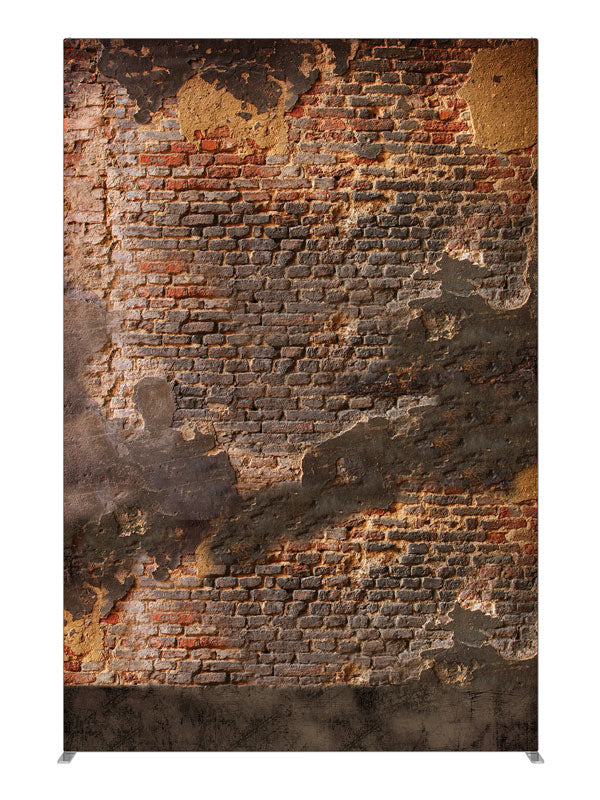 Weathered Bricks, photography backdrop panel for Denny StudioEdge silicone edge frame, 5 ft