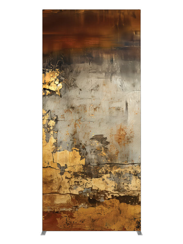 Weathered Gray Gold Texture Wall, photography backdrop panel for Denny StudioEdge silicone edge frame, 3 ft