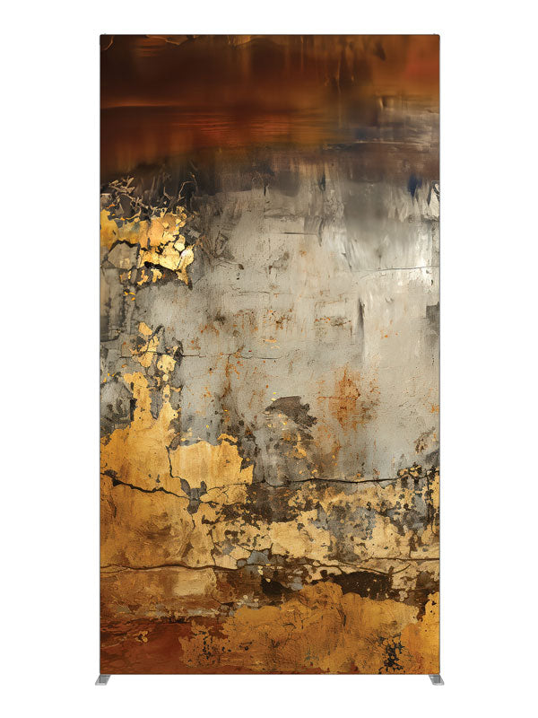 Weathered Gray Gold Texture Wall, photography backdrop panel for Denny StudioEdge silicone edge frame, 4 ft