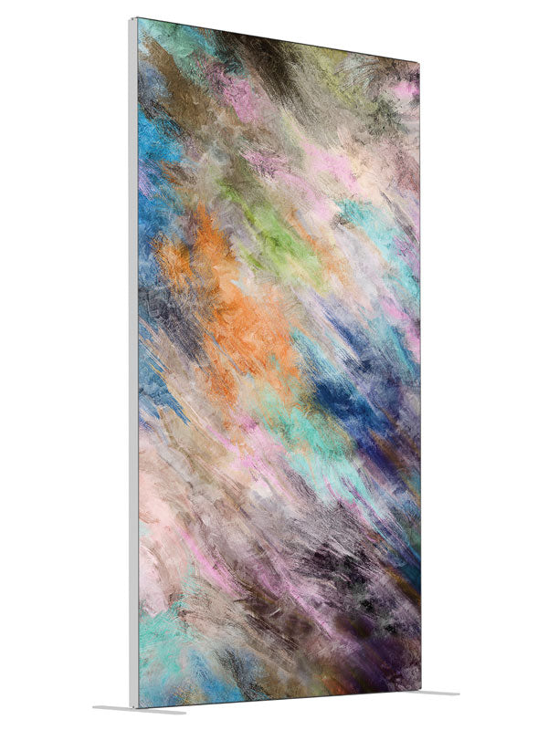 Whimsical shown at an angled view, photography backdrop panel for Denny StudioEdge silicone edge frame, 4 ft