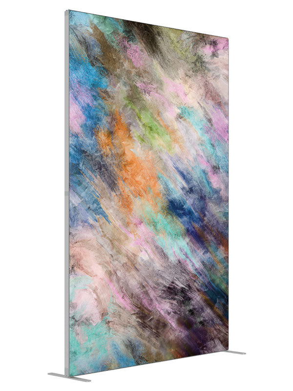 Whimsical shown at an angled view, photography backdrop panel for Denny StudioEdge silicone edge frame, 5 ft