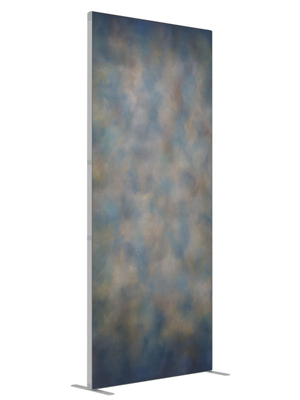 Whispered Horizons shown at an angled view, photography backdrop panel for Denny StudioEdge silicone edge frame, 3 ft