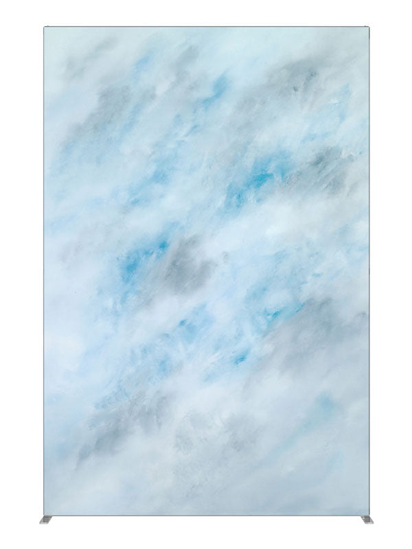 White Clouds, photography backdrop panel for Denny StudioEdge silicone edge frame, 5 ft