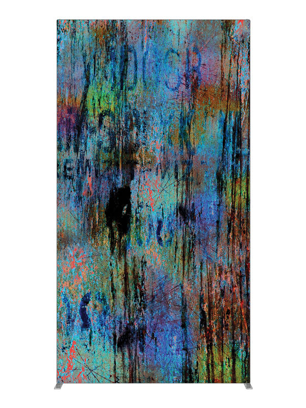 Whitman Blue Dark Abstract, photography backdrop panel for Denny StudioEdge silicone edge frame, 4 ft