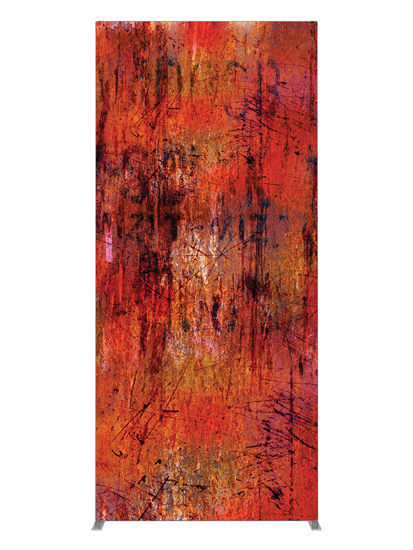 Whitman Orange Grunge Abstract, photography backdrop panel for Denny StudioEdge silicone edge frame, 3 ft