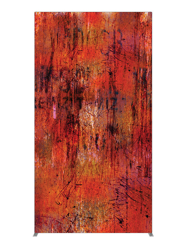 Whitman Orange Grunge Abstract, photography backdrop panel for Denny StudioEdge silicone edge frame, 4 ft